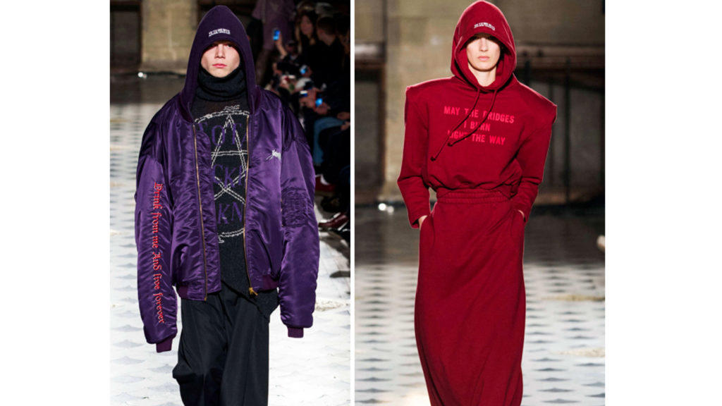 Zwei Outfits aus der aktuellen Fall 2016 Collection von Vetements. Quelle: nymag.com