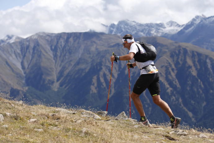 Der Autor beim GORE-TEX Transalpine-Run 2015.